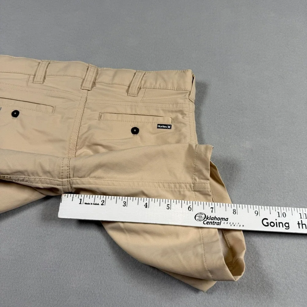 Hurley Boys 7 Shorts Kahki H2O-DRI Chino Performance Surf Skate Khaki Rattan NEW